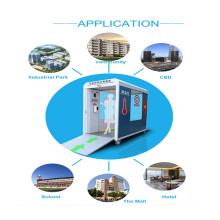 Mobile Automatic Temperature measurement and Disinfection Cabin